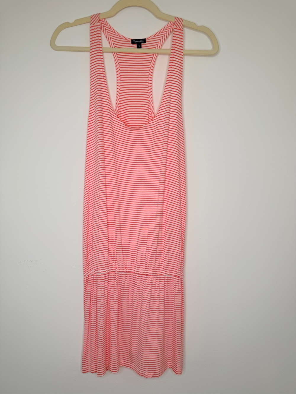 NWOT ✨ Splendid Pink/White Striped Racerback Mini Dress Size Small $158